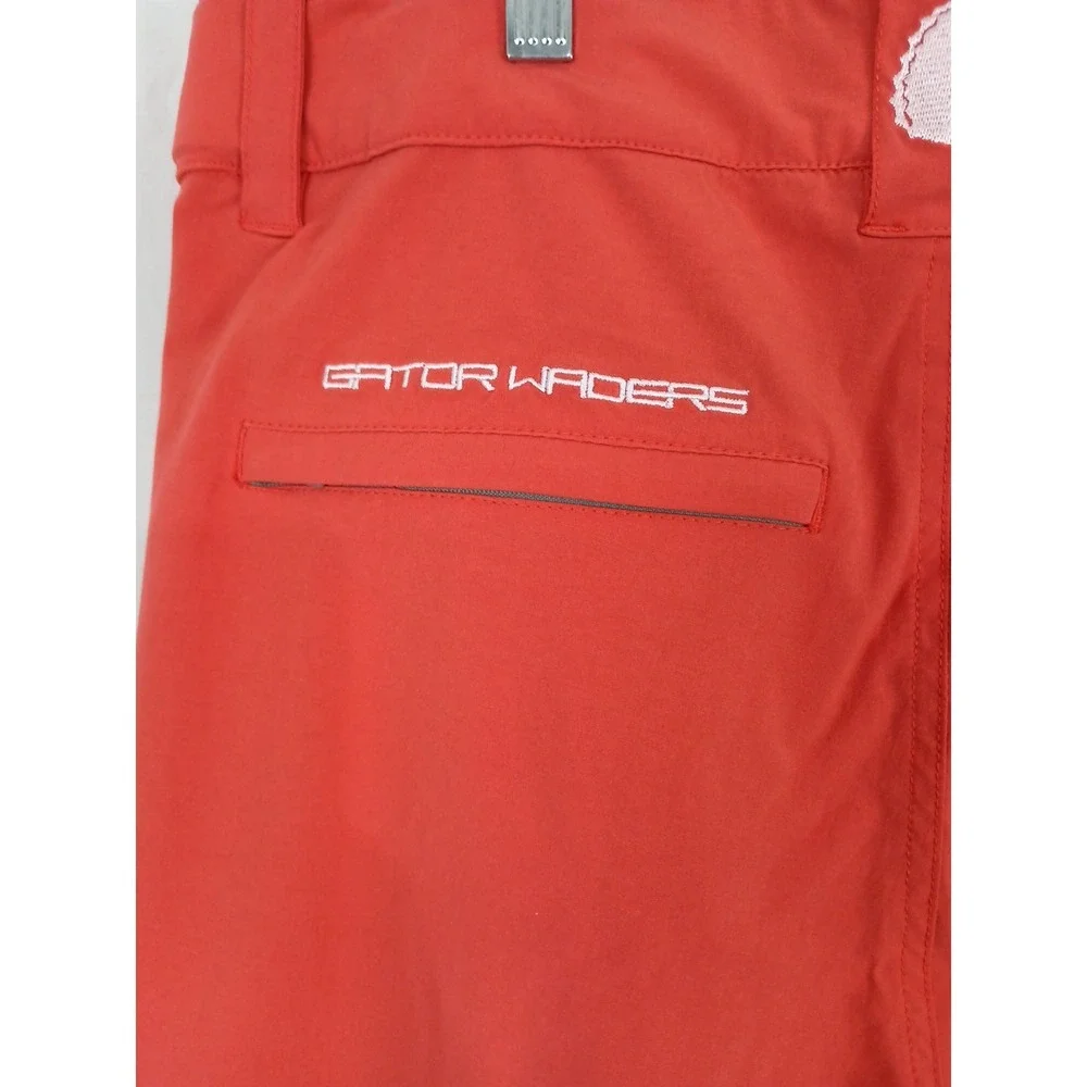 Gator Waders Men's Fishing Performance Pants Size Large Red
